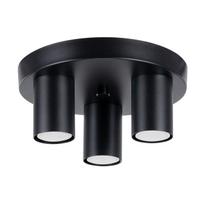 Lubinis šviestuvas SOLLUX LAGOS 3P, GU10 3 x max 10W LED, juoda