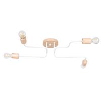 Lubinis šviestuvas SOLLUX TIMBO 4, E27, 4 x max 15W LED, balta
