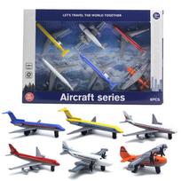Žaisliniai lėktuvai, 6 komplektai, mini dyzeliniai lėktuvai, žaidimų rinkinys „Aircraft Plane“, kurį sudaro sklandytuvai, „Airlines“ žaislai, skirti gimtadienio vakarėliui, mėgstami žaislai vaikams Package:29.5*20*4.2cm,6P