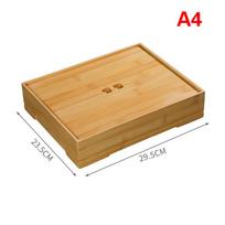 Bamboo Bento Box Stainless Steel Compartment Business Lunch Box Japanese Lunch Tray Worker Portable Lunch Box Removable