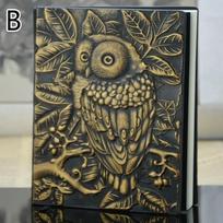 1 Pcs Notebook 3D Owl Printing Vintage Embossed Leather Travel Diary A5-notebook Stationery Gift Notepad Office School Supplies B