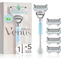 Gillette Venus For Pubic Hair&Skin skutimosi mašinėlė bikinio zonos linijoms formuoti + pakaitinės galvutės 5 vnt.