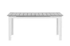 Lauko stalas Lygiai 160x240 cm, Balta/Pilka