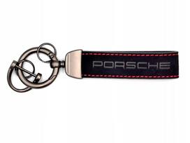 "Porsche" raktų pakabukas "Porsche" logotipas Raudonas švino pakabukas su raktų pakabuku Naujas
