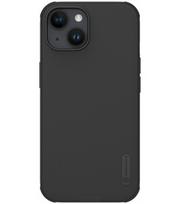 Juodas dėklas Apple iPhone 15 telefonui "Nillkin Super Frosted Pro Magnetic"