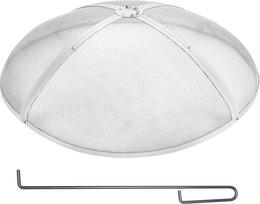 VEVOR Fire Pit Outdoor Spark Guard 1016mm Fire Guard Stainless Steel Round Easy Open Fire Pit Patio Backyard