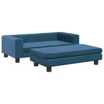 Vaikiška sofa vidaXL, mėlyna