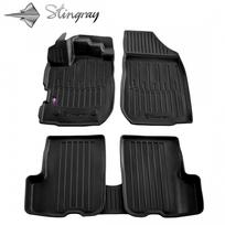 Guminiai 3D kilimėliai DACIA Logan 2012→ (Juodos spalvos)