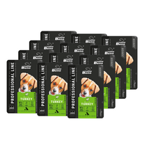SUPER BENO Junior visų veislių šuniukų paketėlis su kalakutiena 12x100g
