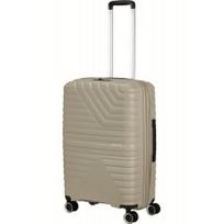 Vidutinis lagaminas American Tourister FlyTwist V Pilkas (Sandstone)