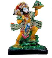 eSplanade Resin Hanuman Anjaneya Pavan Putra Murti Moorti Idol Statue Sculpture (8.5 x 6.5 Inches)