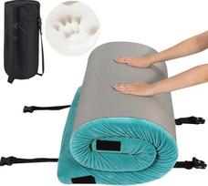 REDCAMP Camping Memory Foam čiužinys, nešiojamasis Roll Up kelionių čiužinys Miegamojo padas su krepšiu grindims Pilka 191x76 /191x97 cm