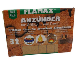 Flamax Eco-friendly Lighter Cubes, 32 Pieces