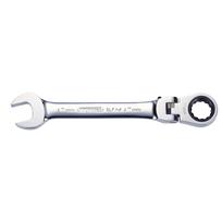 Kombinuotas raktas su terkšle KS Tools Gear+Flex; 8 mm