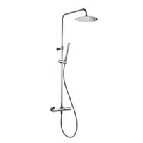 Gunmetal PVD termostatinė dušo sistema SAT DARK SATDASSTK