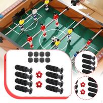 Stalo futbolo rankenų keitimas su dviem mažais futbolo kamuoliais Bright Red Footballs