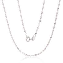 Moteriška Sidabrinė Grandinėlė “Apvalus Inkaras” – 2 mm, 925°, 55 cm, 3,7 g | Deimantinė apdaila