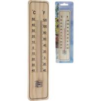 Thermomètre extérieur en bois - 22,5x5x0,8 cm ruda