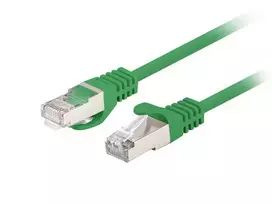 Patchcord cat.6 FTP 0.25M 10-pack fluke passed green
