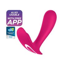 Satisfyer Top Secret - programėle valdomas vibratorius (rožinis)