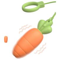 Sex HD Carrots - vibratorius morka - oranžinis silikonas