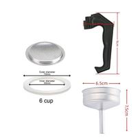 Espreso Moka Puodo Atsarginės Dalys Funkcija Montavimas Pakuotės Turinys 6 Cup