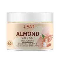 Migdolų kremas 100 g | Ajurvedinis žolinis veido ir kūno kremas su migdolų ekstraktu | Jiva Pack = 100 gm