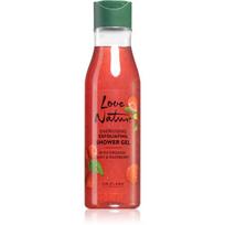 Oriflame Love Nature Organic Mint & Raspberry eksfoliacinė dušo želė 250 ml