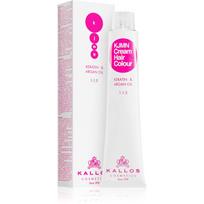 Kallos KJMN Professional Cream Hair Colour Keratin & Argan Oil plaukų dažai su keratinu ir arganų aliejumi atspalvis 8.11 Light Blonde 100 ml
