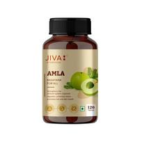 Amlos tabletės 500 mg | Klasikinė ajurvedinė amla (Emblica officinalis) Tabletes | 120 tablečių | Jiva Pack = 120 Cap
