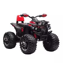 12V vaikiškas keturratis su priekiniu žibintu, USB jungtimi, MP3 muzikos grotuvu, 3-5 metų, 3-8 km/h