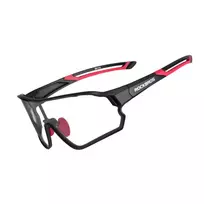 Rockbros 10135 fotochrominiai UV400 dviratininko akiniai – juodos ir raudonos spalvos