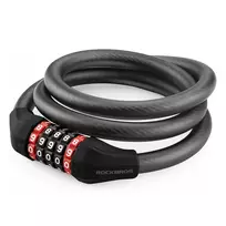 Rockbros RKS507-1BK dviračio spyna su kodiniu užraktu 1.8 m – juodos spalvos