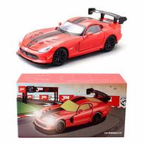 1/32 „Scale Viper Diecast“ automobilio modelio žaislas, patraukiama atgal žaislinė transporto priemonė su garsu ir šviesa vaikams, mažiems berniukams, mergaitėms, dovanų kolekcija 1/32-14x6.5x4cm raudona