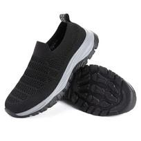 TUINANLE Slip-on vyriški batai Nauji lengvi vaikščiojimo batai Kvėpuojantys vyriški vasariniai paplūdimio batai Juodi batai 39 juoda