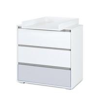Komoda Dalia Grey, balta/pilka