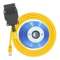 ESYS ENET I-COM Kabelis BMW E-SYS Kodavimui F serijai OBD OBD2 Diagnostinis Kabelis Atnaujinti Paslėptus Duomenis OBD Diagnostinis Skaneris Kodavimas ECU Programuotojas With CD