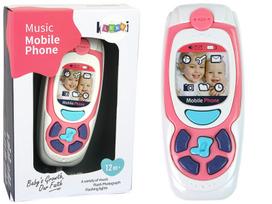 Žaislinis muzikinis telefonas, rožinis