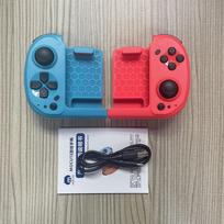 2Pcs Mocute-061 Joypad Controllers 3D Joystick No Delay Long Battery Life Bluetooth-compatible Connection Type-C Game Control Portable Wireless 12.6*9.4*4.5cm mėlyna/raudona