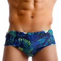 Camo vyriškos maudymosi kelnaitės seksualus maudymosi kostiumėlis, tvirtas maudymosi kostiumėlis su maišeliu paplūdimio šortai kelnės 3XL mėlyna