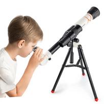 Profesionalus astronominis teleskopas monoklis 150x refrakcinis kosminis teleskopas nešiojamas lauko kelionėms su trikoju vaikui balta