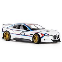 1/24 BMW CSL Lydinio Trasinis Lenktyninio Automobilio Modelis Diecast Metalinis Žaislinis Automobilis Transporto Priemonių Modelis Simuliacija Garsas ir Šviesa Kolekcija Vaikų Dovanos balta