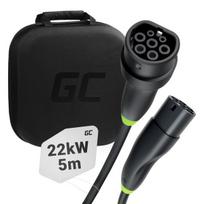 Elektrinis Automobilio Įkroviklis - Green Cell Evkabgc01 Juodas 3m/5m Type 2