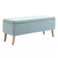 Minkštasuolis su daiktadėže 110x39x45 cm, šviesiai žalia