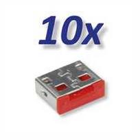 Roline ROLINE USB-A prievado užraktas / blokatorius 10x USB dla 11.02.8330