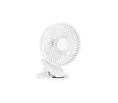 Įkraunamas stalas ventiliatorius su segtuku VIENTO 6W/5V 2000 mAh balta