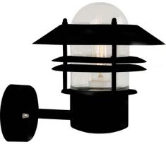 Nordlux - Lauko sieninis šviestuvas BLOKHUS 1xE27/60W/230V IP54 juoda