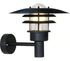Nordlux - Lauko sieninis šviestuvas LONSTRUP 1xE27/60W/230V IP44 juoda