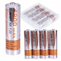 Įkraunamos AA baterijos Rivex, 4900mAh.