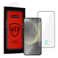 Tel Protect Full Glue 6D apsauginis stiklas skirtas SAMSUNG GALAXY S25 EDGE BLACK (with fingerprint unlock)
